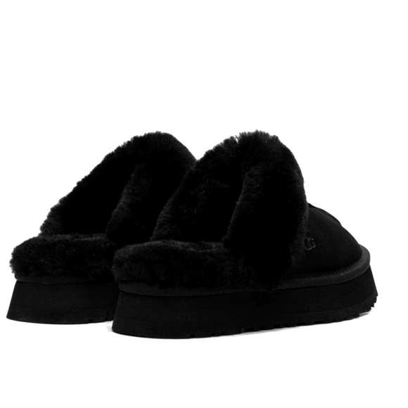 NWOT Platform Black Shoes/Slippers Size 9 - Picture 1 of 6